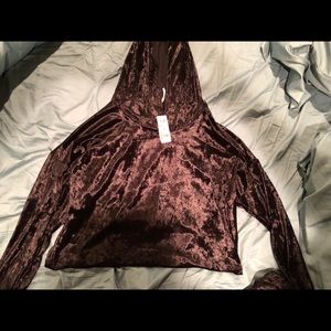 Black velour sweatsuit